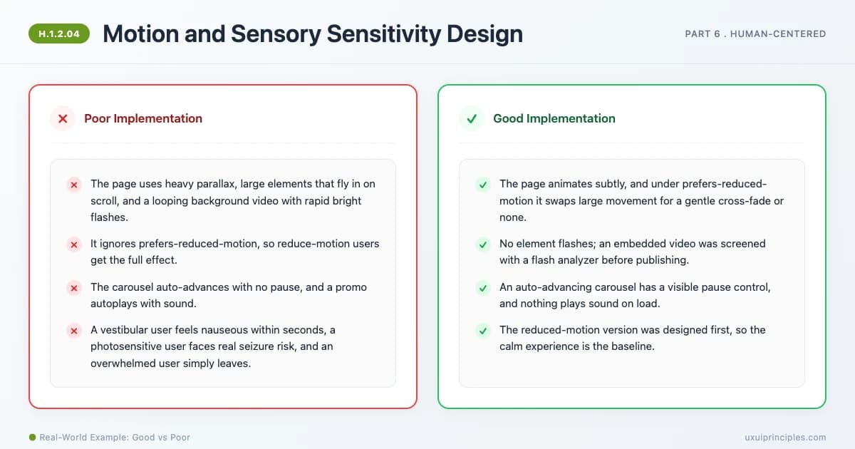 Motion and Sensory Sensitivity Design