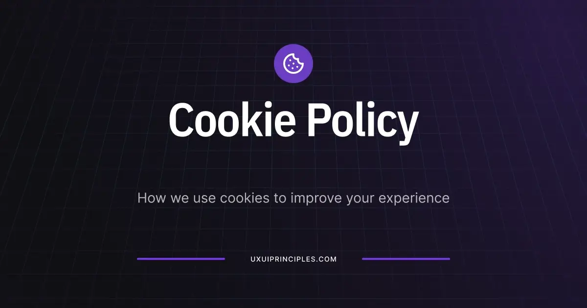 Política de Cookies | UX/UI Principles